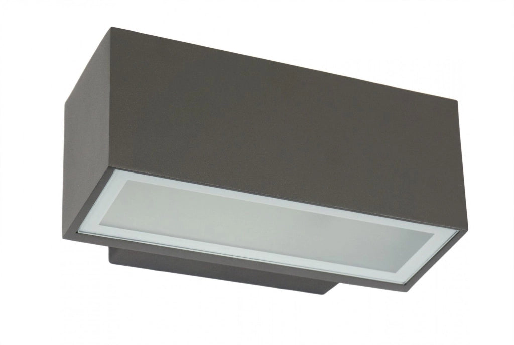 Applique esterna 1 luce SU-MA Zen grigio scuro E27 IP54