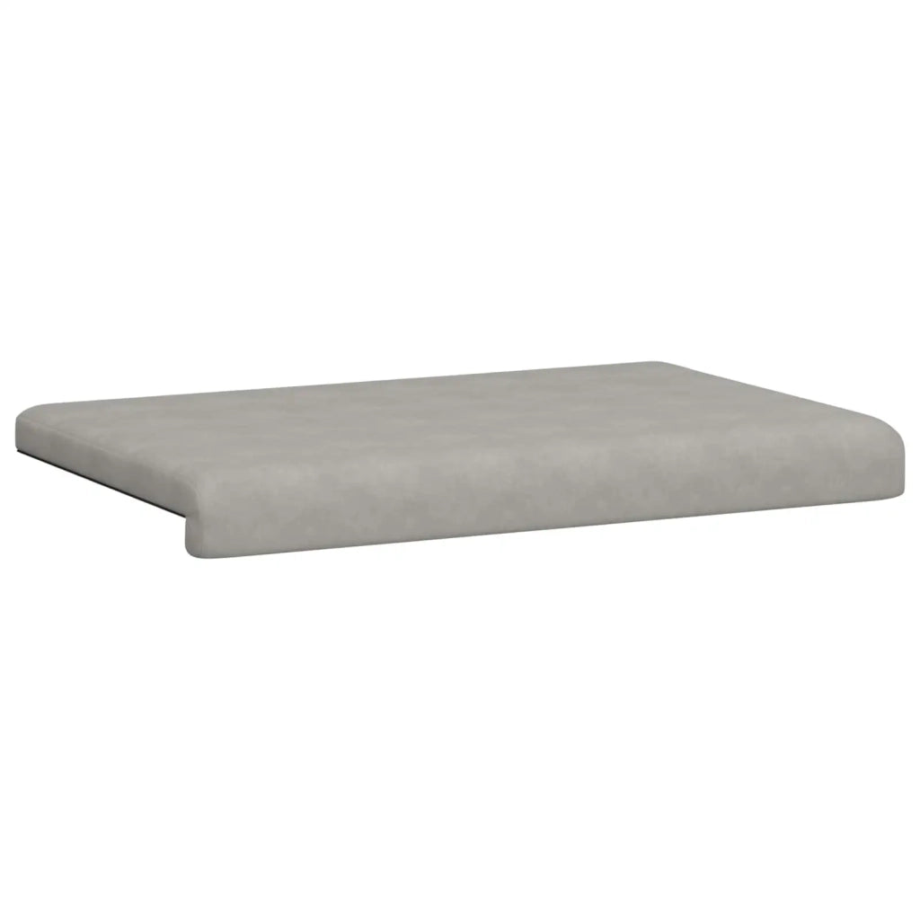 Cuscino per panchina Microfibra Grigio Chiaro Profondità 35 cm 42043207