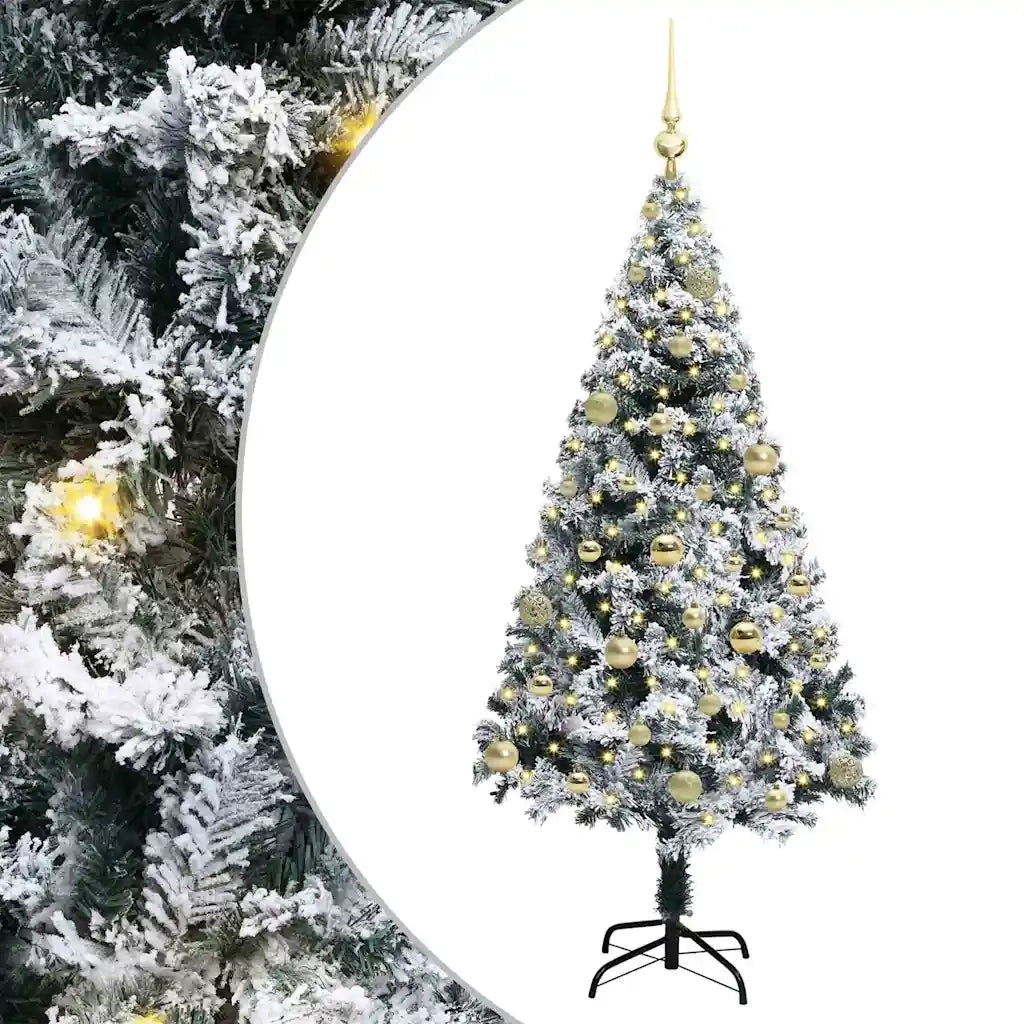 Albero di Natale artificiale con 150 LED Bianco 150 cm 3396953