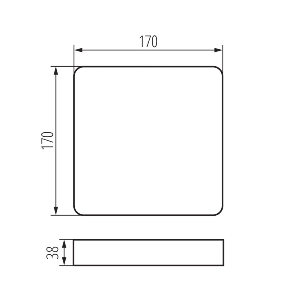 Cornice quadrata da superficie Kanlux TAVO FRAME 18W 36523