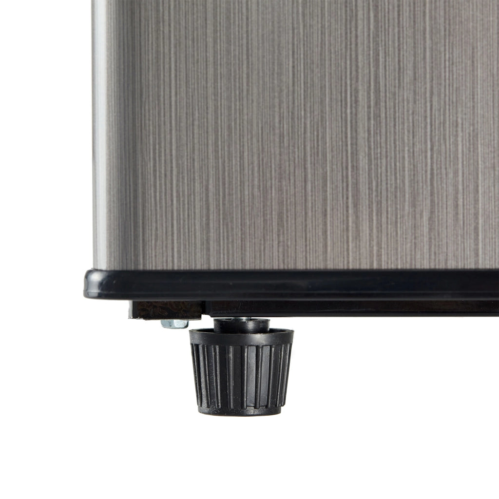 Minifrigo con Congelatore 106L ¨C MINIMAL ¨C Argento/Nero, LED, 7 Temperature, 45dB