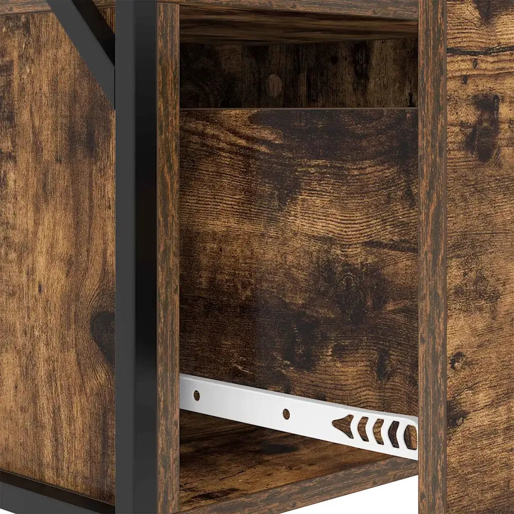 Armadio da Notte Rovere fumé 40 x 31 x 60 cm Legno multistrato 859494