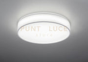 LUGANO PLAFONIERA LED 42W 4900lm, 3000 - 5000K DIFFUSORE PARALUME STOFFA BIANCO E SCHERMO BIANCO CON TELECOMANDO REGOLAZIONE LUCE CALDA E FREDDA E INTENSITA' D.60CM