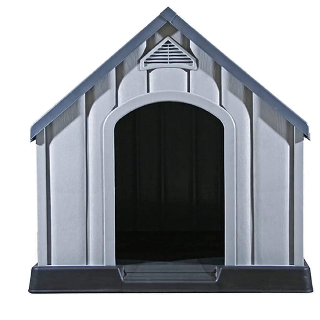 Cuccia per Cani Grigia 92x87x91 cm in Plastica 337894