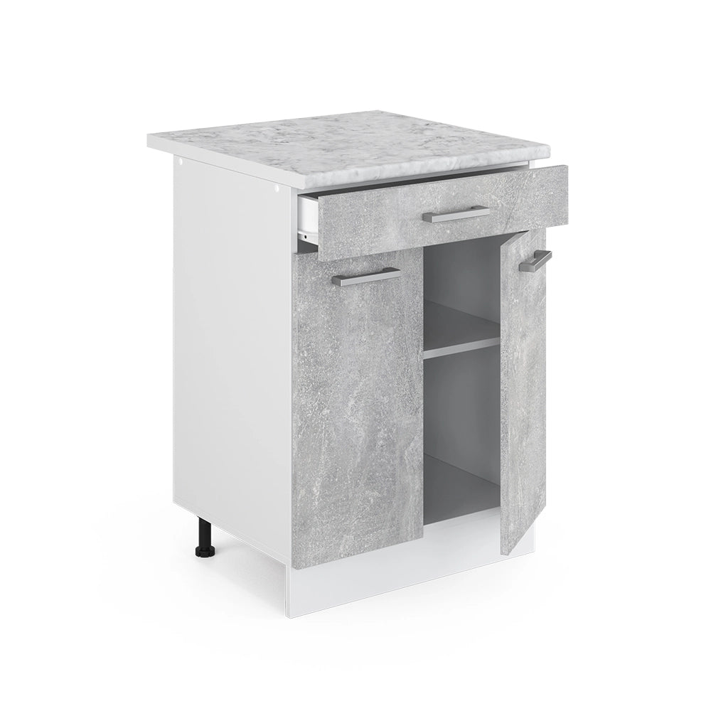 Vicco Base universale Calcestruzzo 60 cm con cassetti