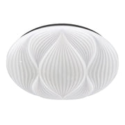 Trade Shop - Lampada Da Soffitto Plafoniera Decorata Bianco Led 60w Luce Fredda 6500k Ip20 69771 -