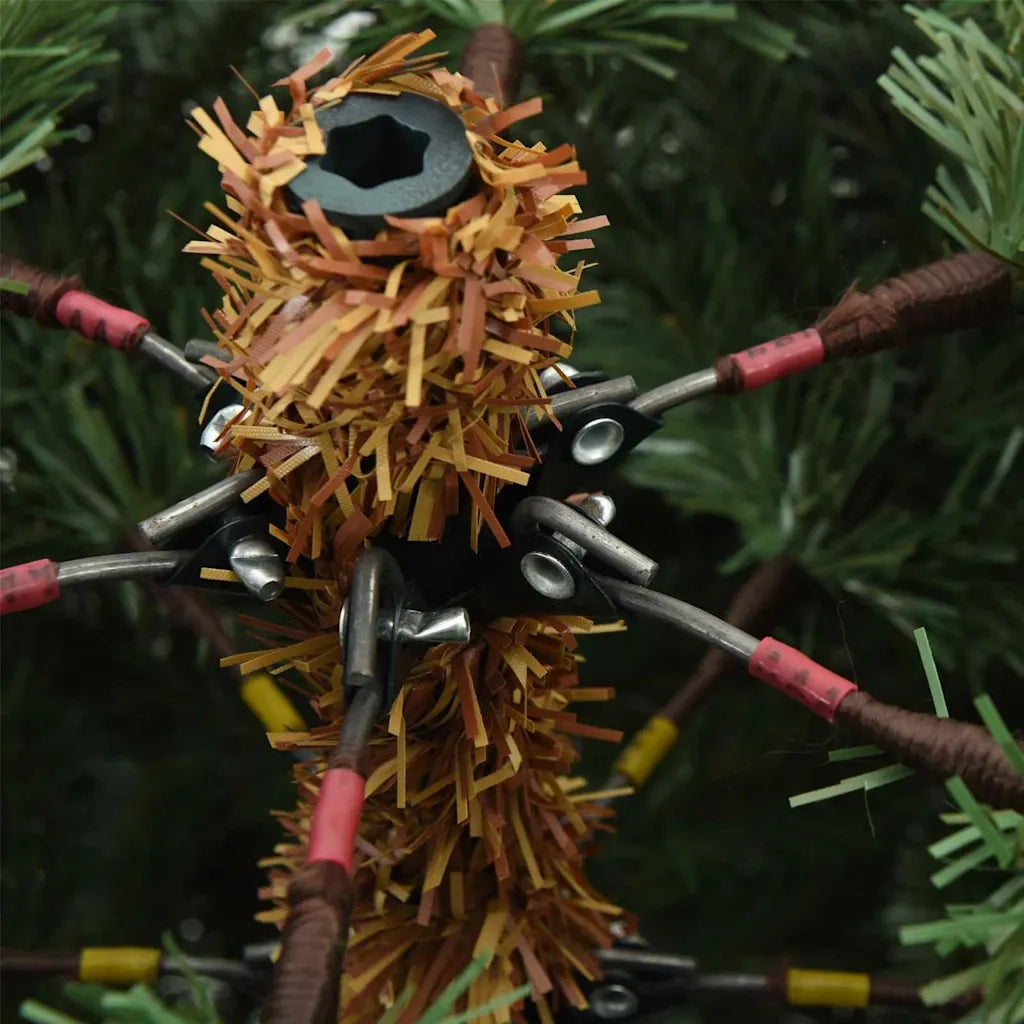 Albero di Natale Artificiale con Rami Pieghevoli Verde 210 cm 42019314