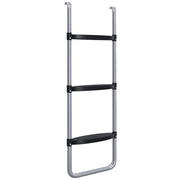 Scaletta Trampolino 3 Gradini ¨C Xylo ¨C Acciaio Argento 97x32cm