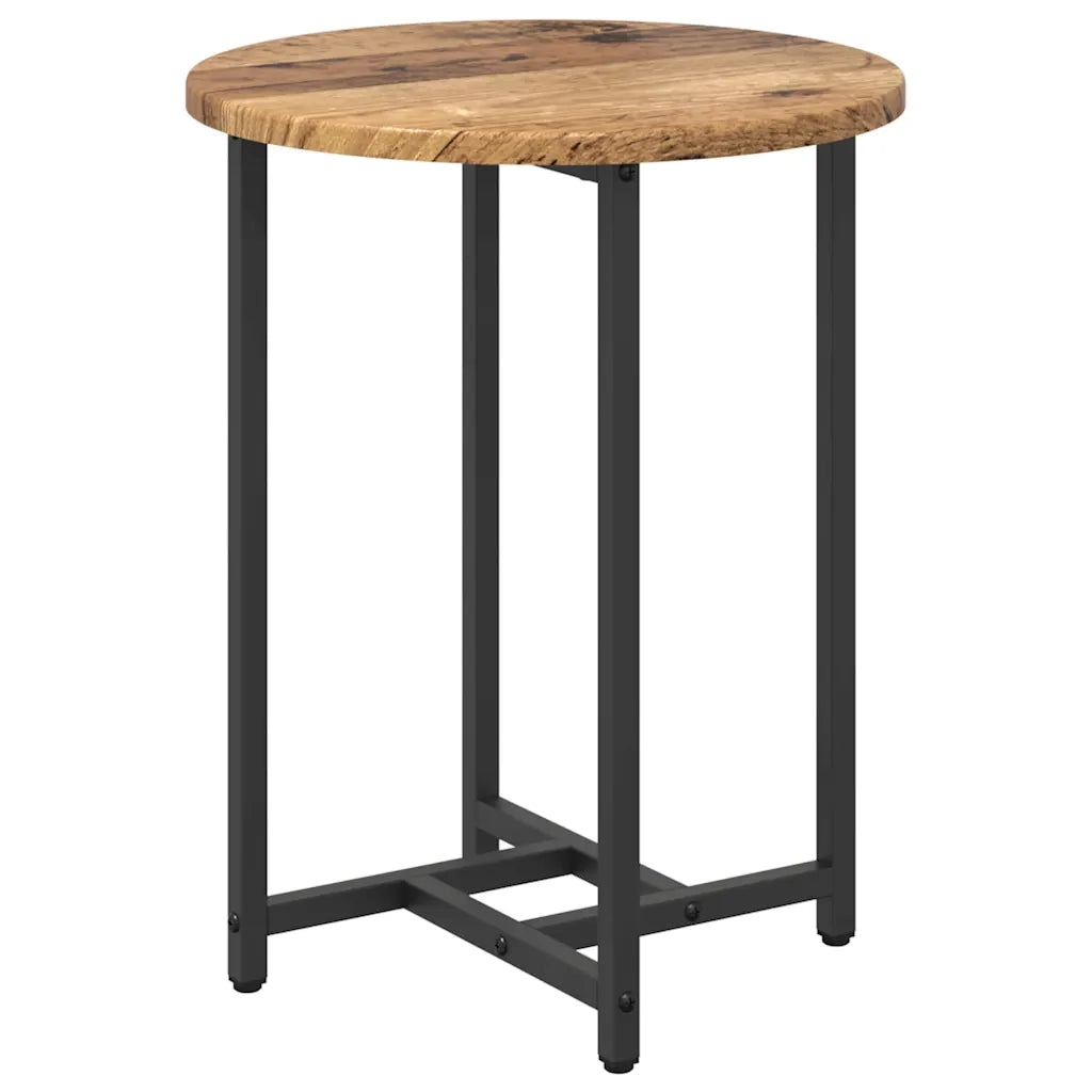 Set tavolini 2 pcs Legno Antico e Nero 869700