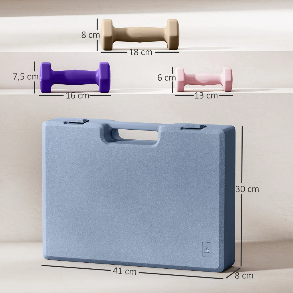 Set di manubri esagonali 12 kg ¨C zephmum ¨C multicolore