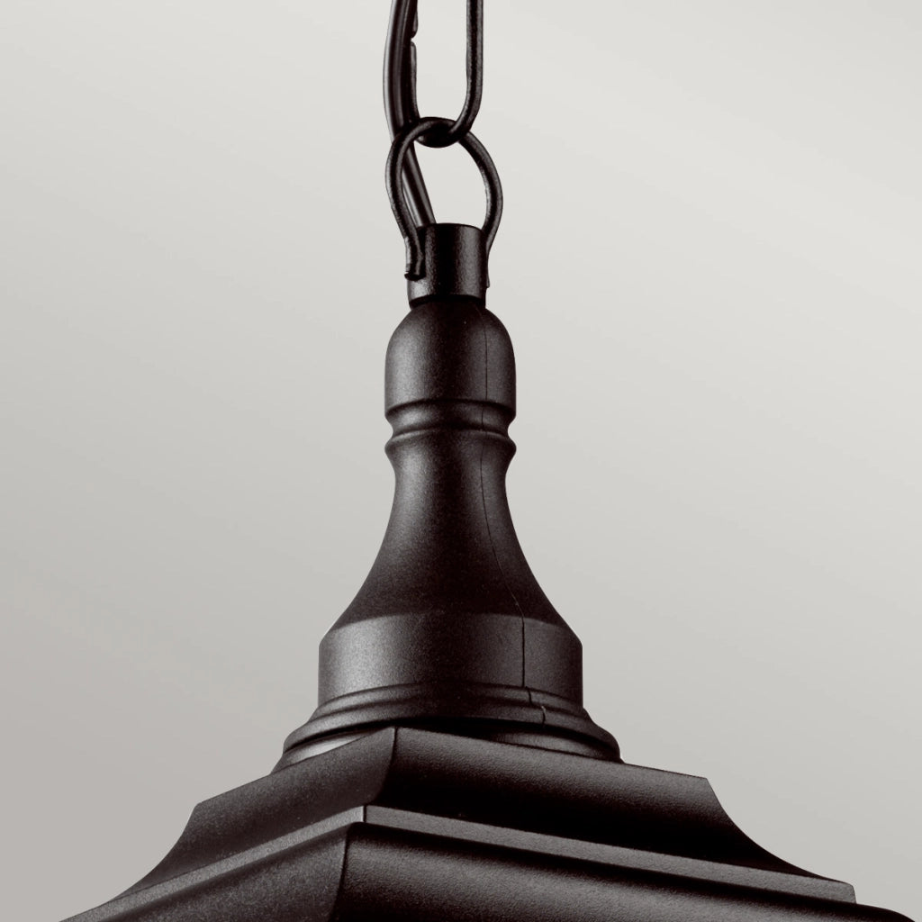 Lampada a sospensione esterna nera E27 60W Kerry Elstead