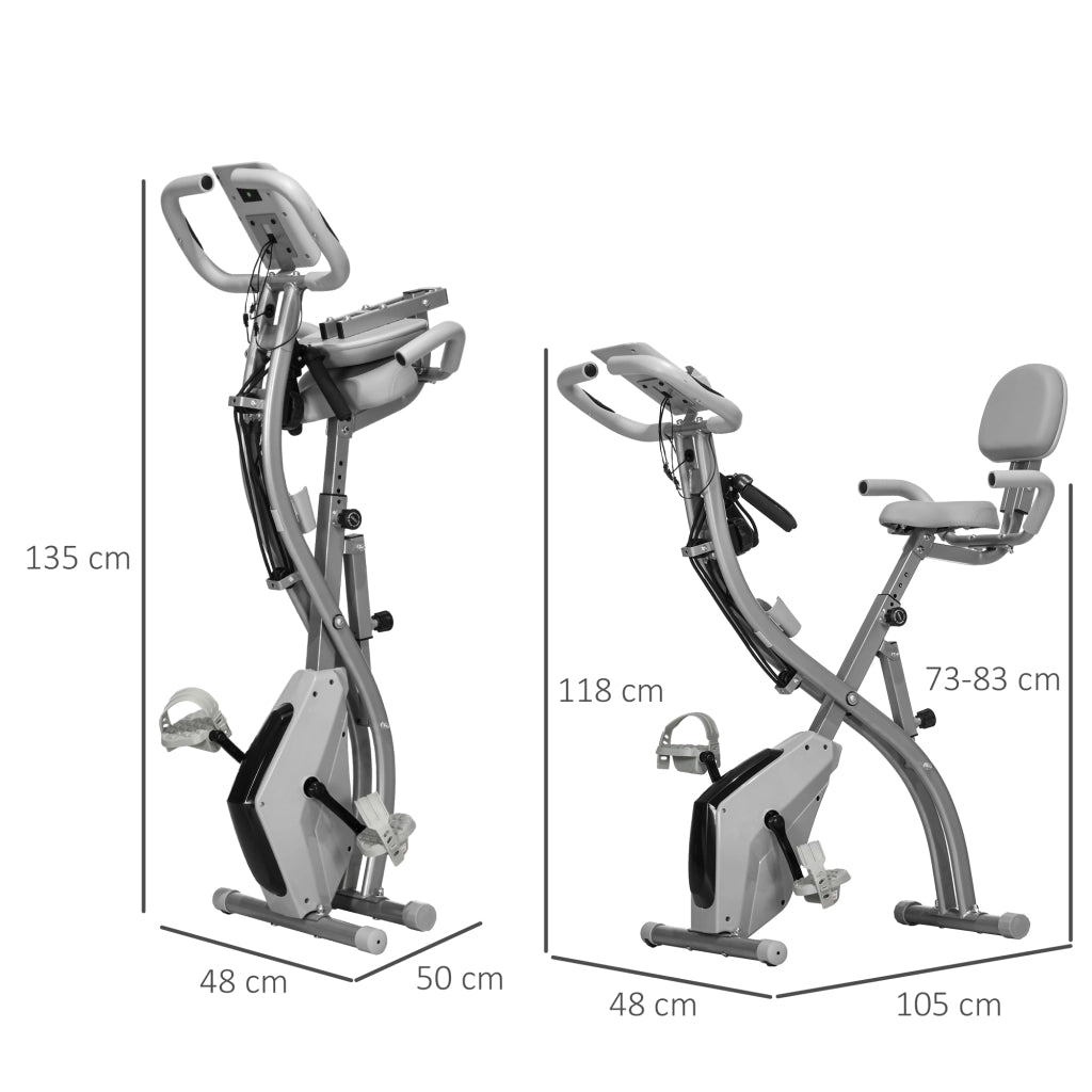 Bicicletta da camera pieghevole ¨C Minimal ¨C acciaio, grigio, argento