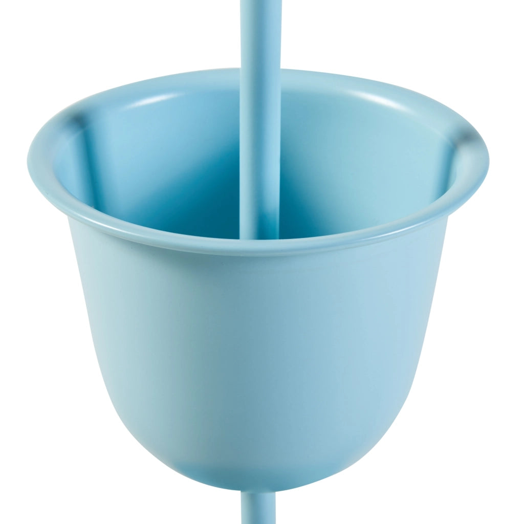 Stand Portapiante Alphen con 3 Vasi - Azzurro [en.casa]