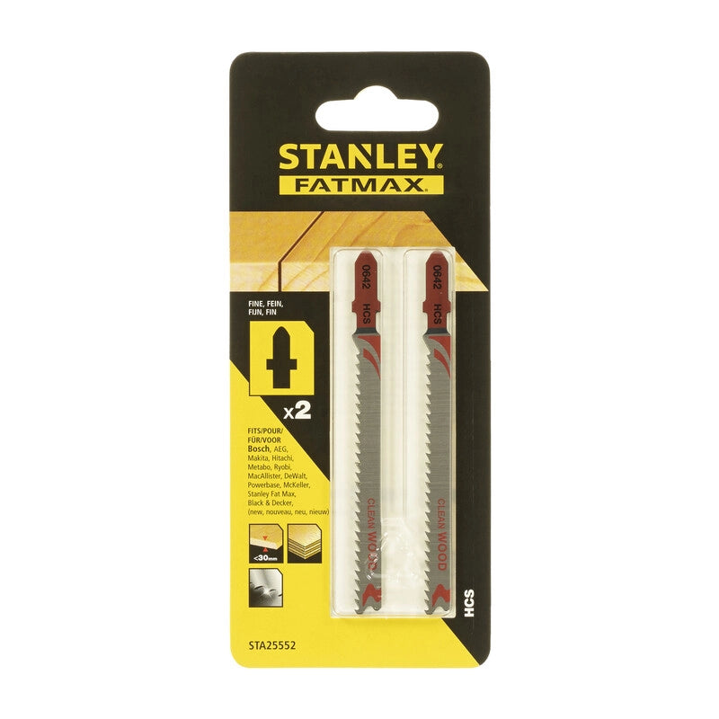 STANLEY STA25552 2 LAME LEGNO T/FINE ATT. T