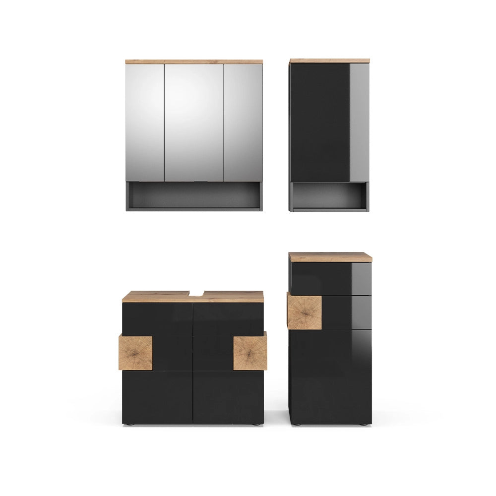 Set di mobili da bagno Eden Antracite 4 parti Vicco