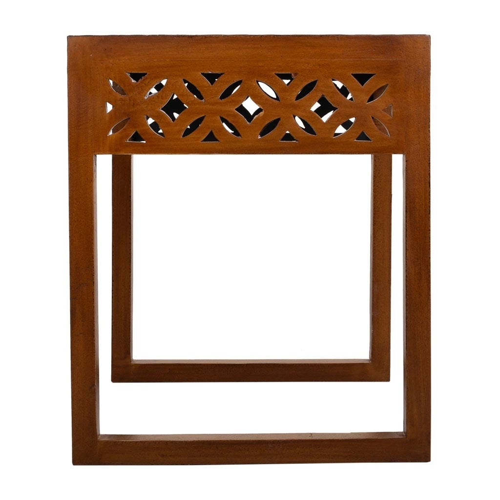 Tavolo in legno e metallo marrone 42x40x48 h