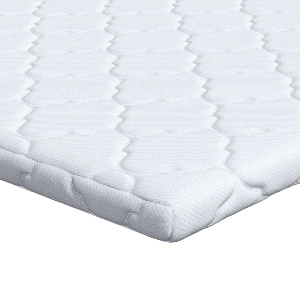 Topper al cocco Bianco 200 x 200 cm Tessuto Jacquard 4106400