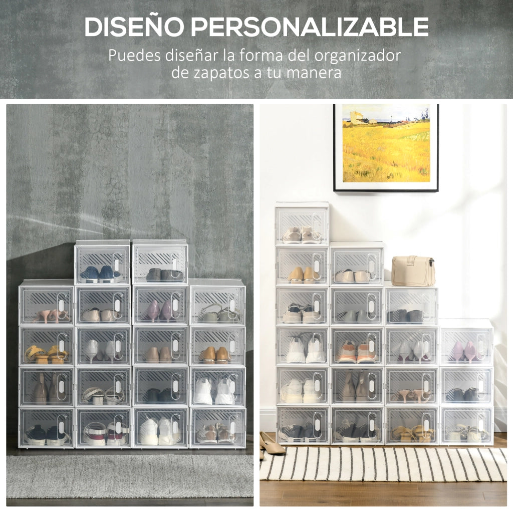 Armadio Scarpe Modulare ¨C Minimal ¨C Bianco 25x35x19 cm