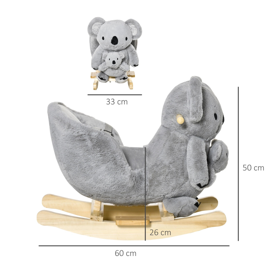 Casetta Koala con Sonido e Sicurezza per Bambini ¨C zephmum ¨C Grigio 60x33x50 cm