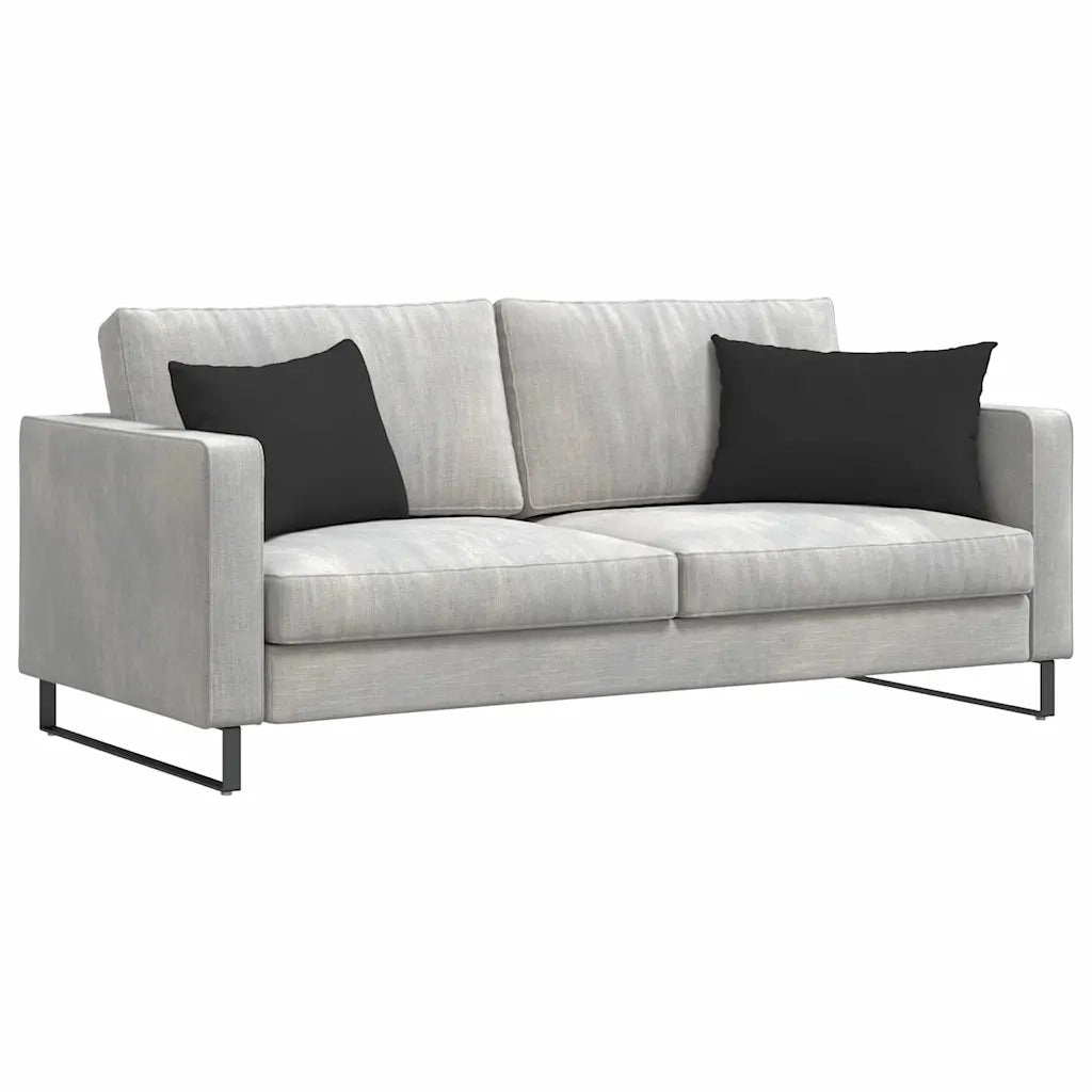 Cuscini da Divano 2 pcs Nero 60 x 40 cm Tessuto 42013685