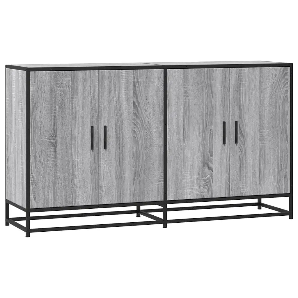 Credenza | Madia | Buffet da pranzo | Armadio da pranzo Grigio Sonoma 134x35x76 cm in Truciolato