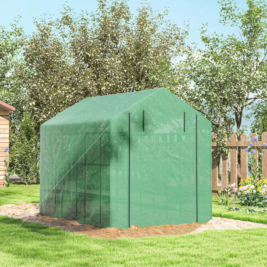 Serra da Giardino con Ripiani ¨C Minimal ¨C Verde 244x180x210 cm