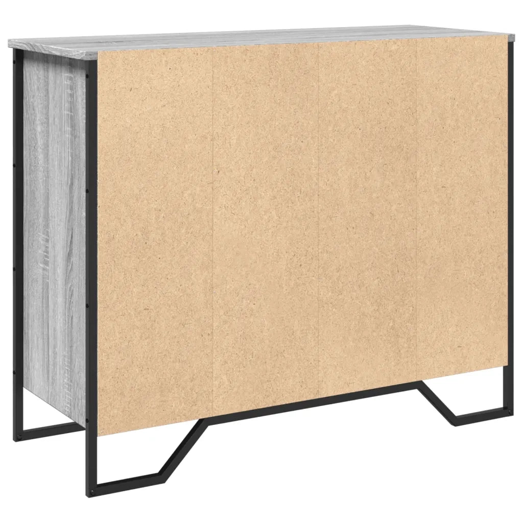 Credenza Grigio Sonoma 91x35,5x74,5 cm in Legno Multistrato 848552