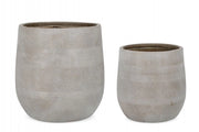 Set 2 Vasi Rigo Bomb Beige Alto