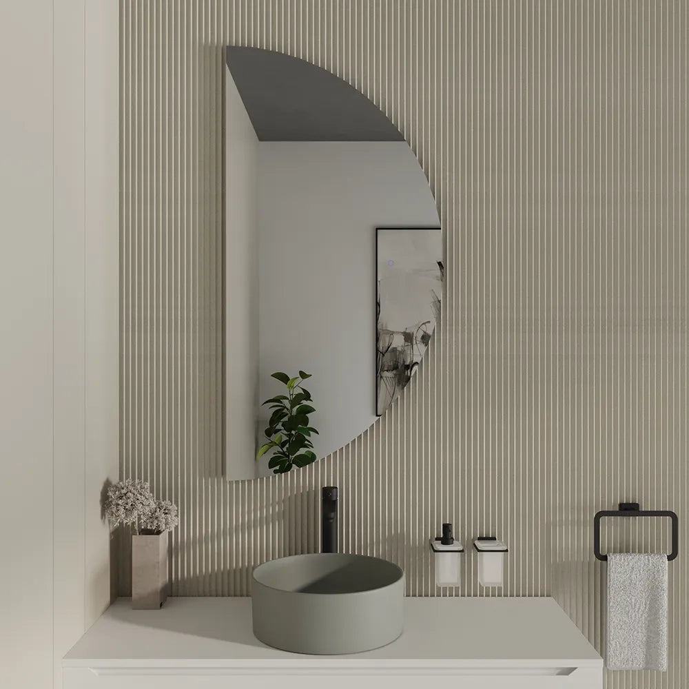 Specchio led 60x120 cm retroilluminato touch screen luce neutra| Luna
