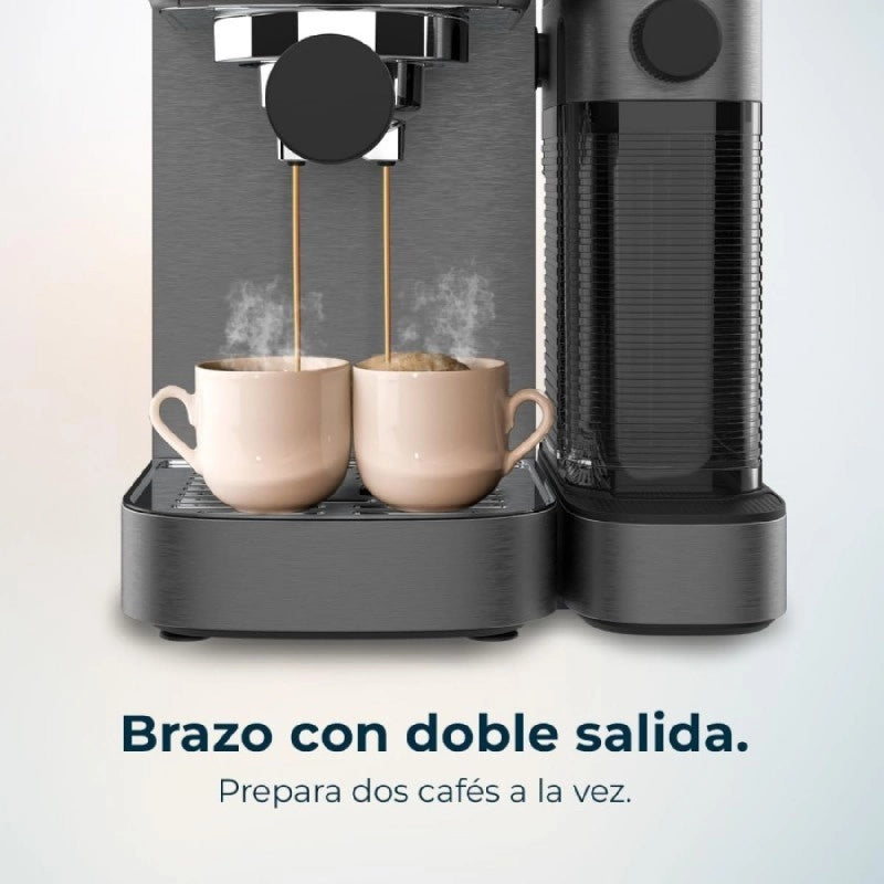 CECOTEC 01985 - Macchina da caffè semiautomatica Power Espresso 20 Steel Pro Latte