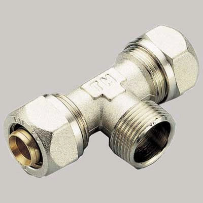 RACCORDO A COMPRESSIONE A TEE MASCHIO TIEMME  14 x 1/2 x 14     TIEMME