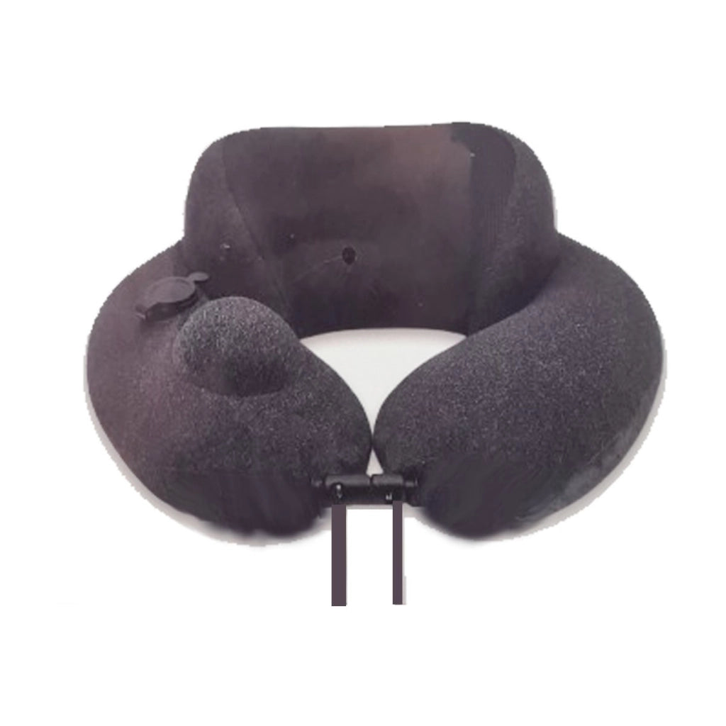 CUSCINO DA VIAGGIO AUTO GONFIABILE PER COLLO CON POMPA 3D MEMORY FOAM KLW01