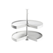 Tappeto goffrato antiscivolo per cassetti, punteggiato, lunghezza 20m x 480mm, Tecnoplastica, Grigia