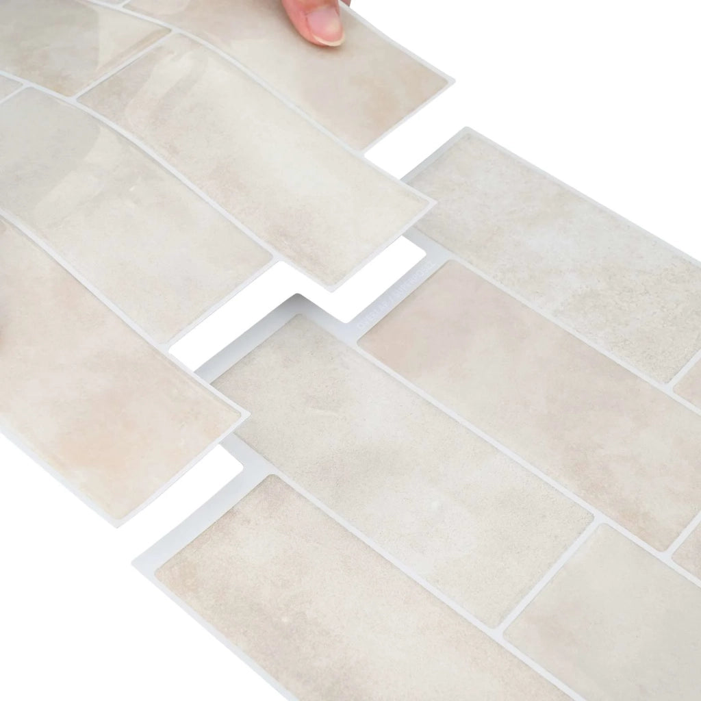 Piastrella subway 10 pcs Marmo Beige 29 x 21 cm 42046147