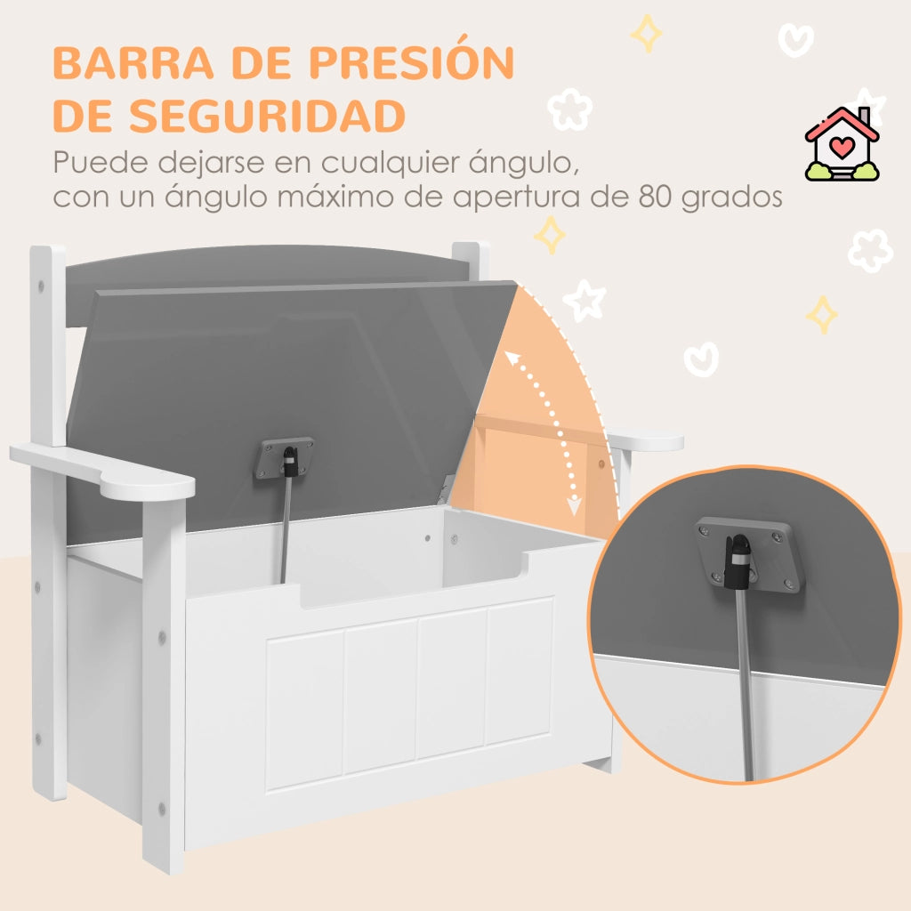 Scrivania per Bambini con Ripiani e Cassetto ¨C Minimal ¨C Grigio e Bianco 68.5x34x58 cm