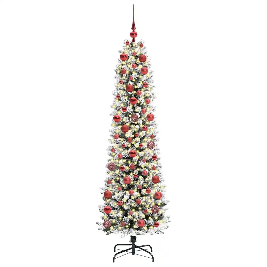 Albero di Natale artificiale con 300 LED Bianco 180 cm 3396105