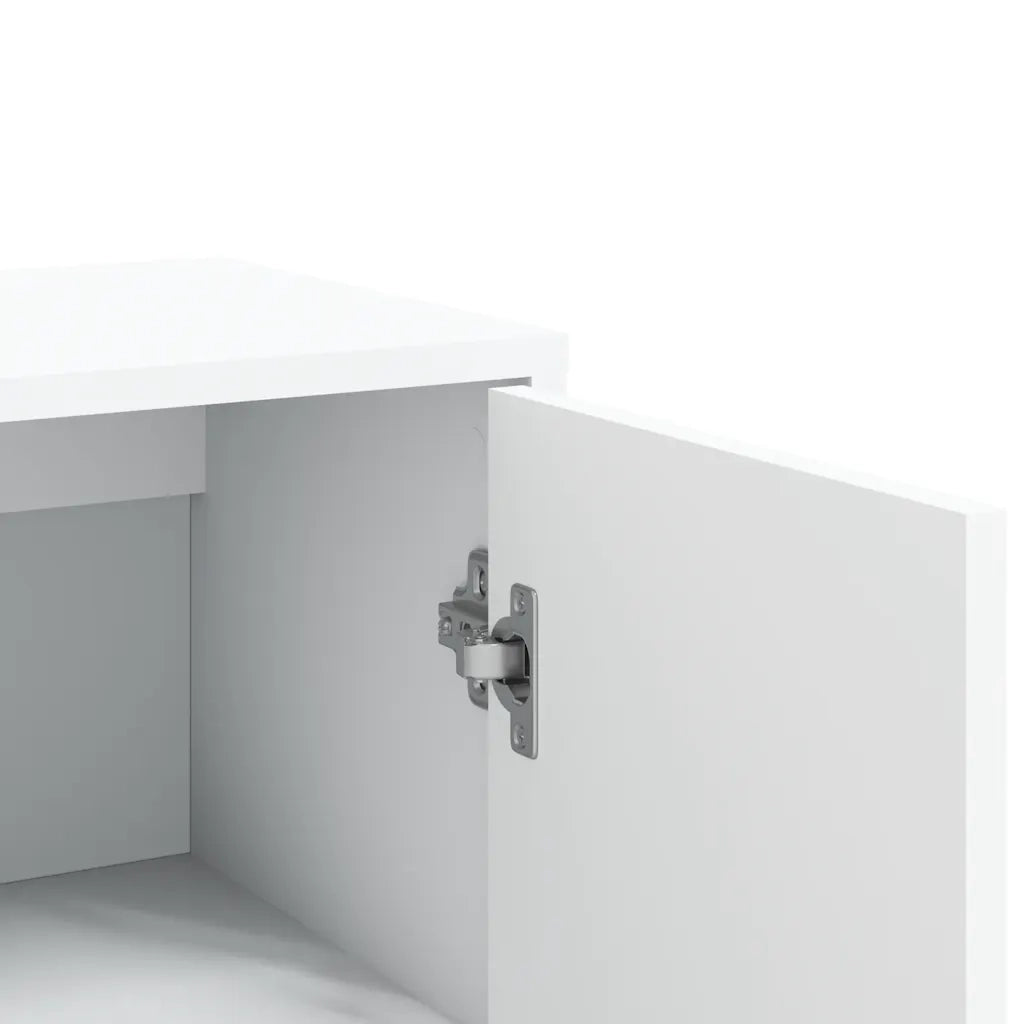 Credenza | Madia | Buffet da pranzo | Armadio da pranzo Bianca 60x31x84 cm in Legno Multistrato
