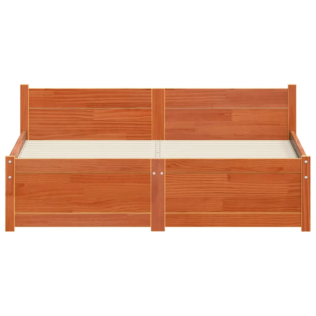 Struttura del letto Marrone cerato 205,5 x 125,5 x 51 cm 870145