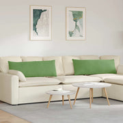 Cuscini da Divano 2 pz-Set di 2 Cuscini per Sofa Verde chiaro 120 x 40 cm