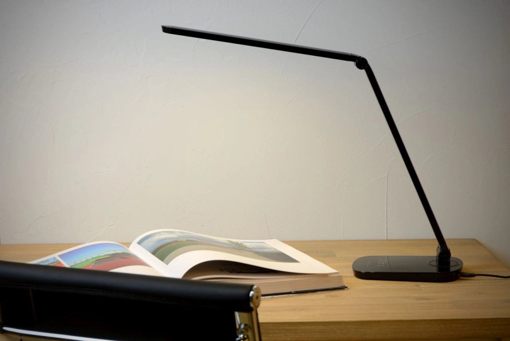 Lampada da scrivania Lucide VARIO LED 8W CCT nera