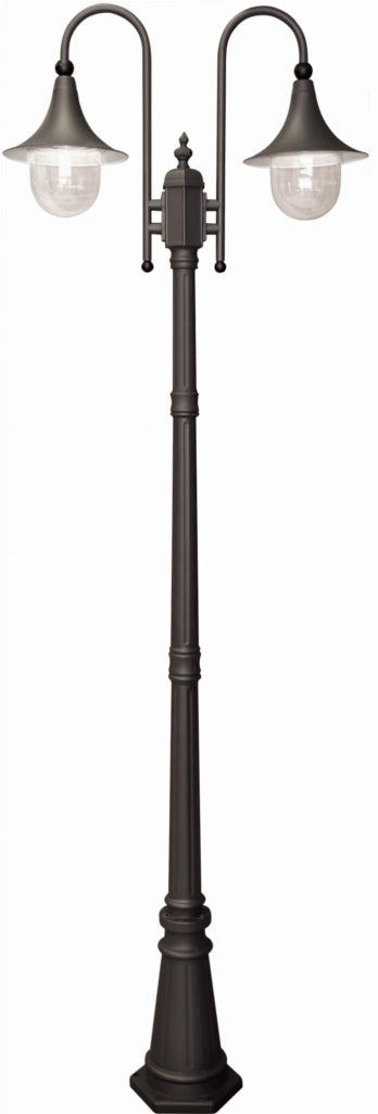 Lampione da giardino Boston Kaja K-8132 nero 2xE27