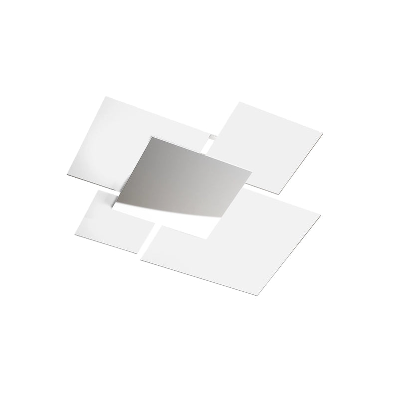 Lampada da soffitto moderna 1088/70-BI Vetri Bianchi 4xE27