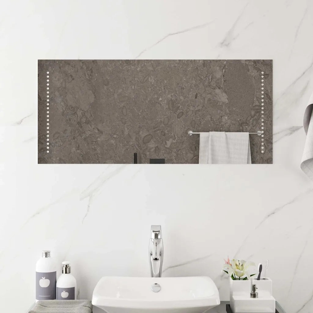 Specchio da Bagno con Luci LED 90x40 cm 151731