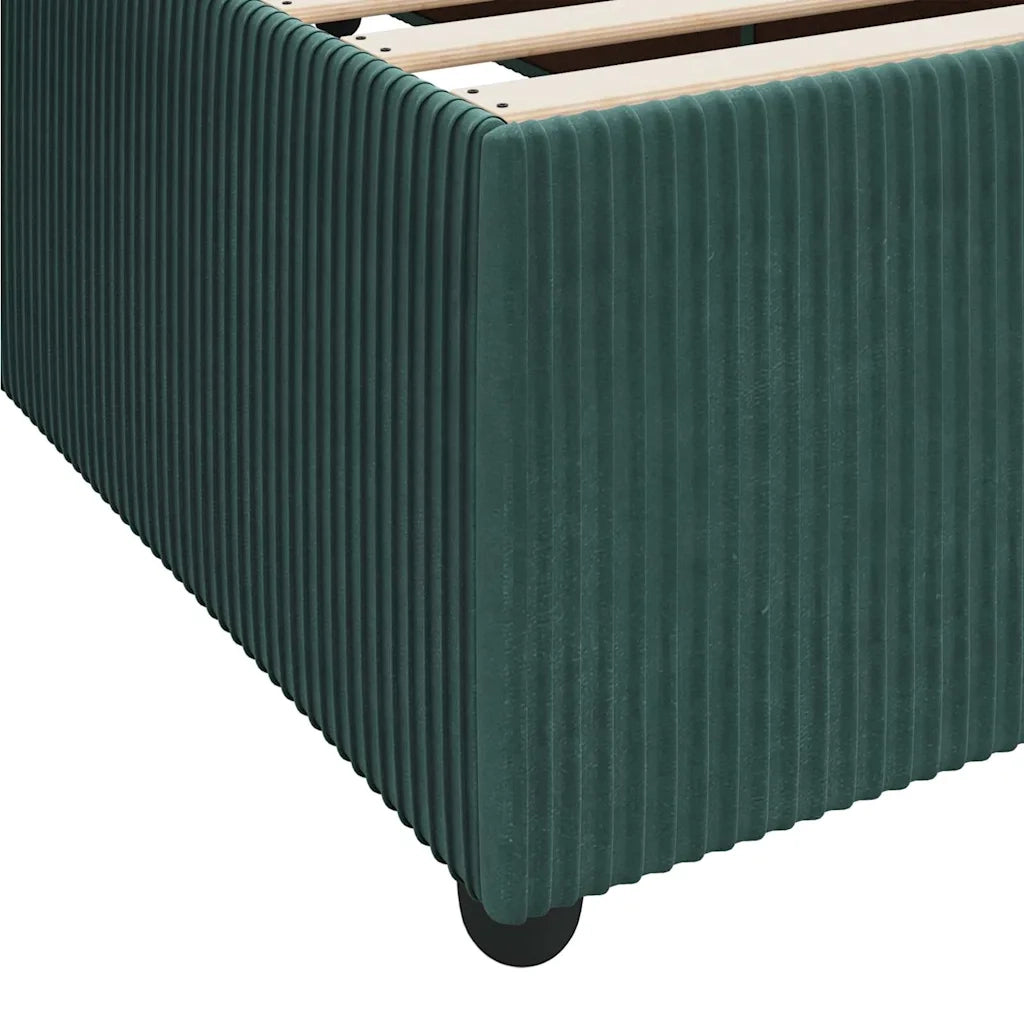 Struttura del letto-Giroletto Verde Scuro 90 x 190 cm Tessuto 304127