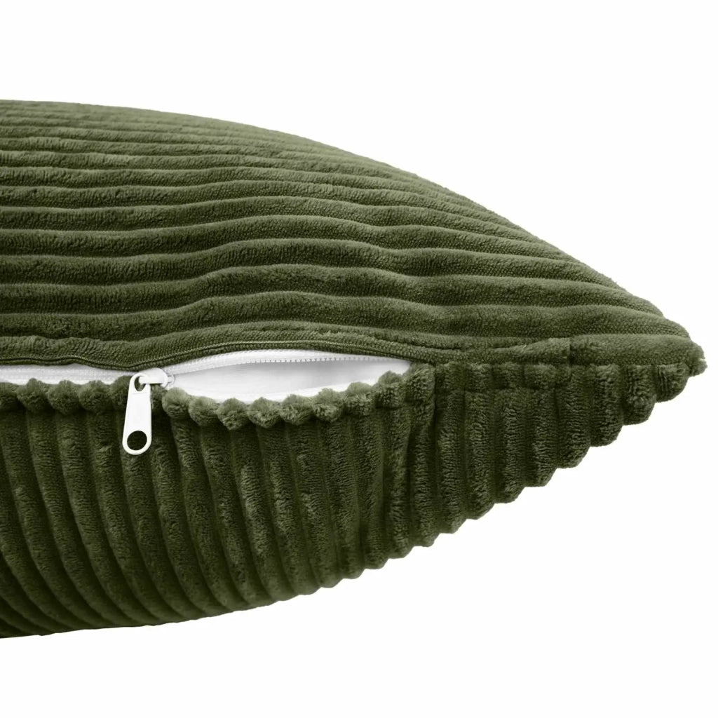 Federa 6 pcs ALMELO Verde 40 x 70 cm corduroy 914506