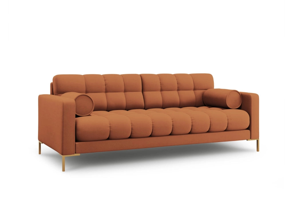 Cosmopolitan Design - Divano "Bali" 4 posti in tessuto strutturato mattone 