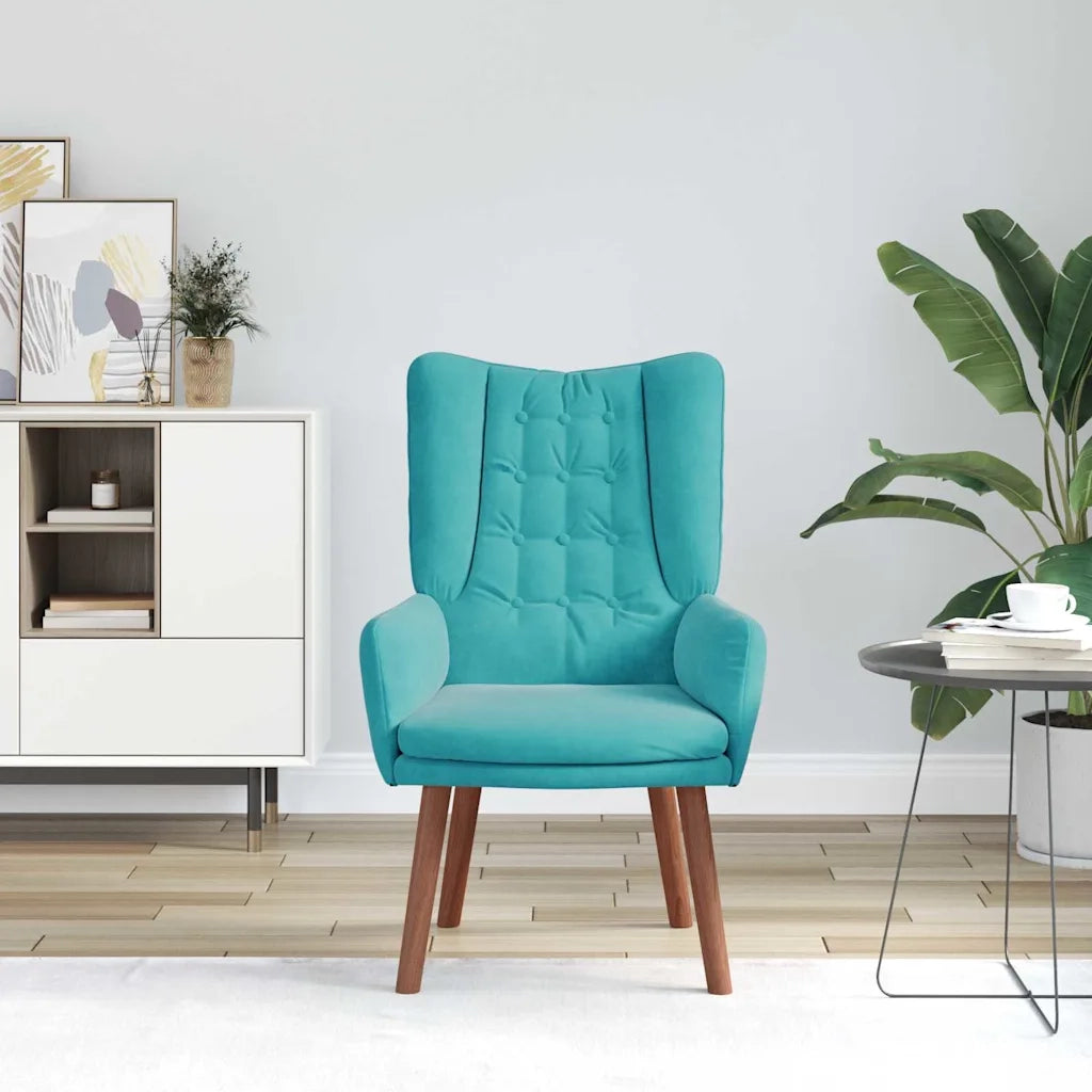 poltrona Turchese 63 x 67 x 94 cm Velluto 42001823