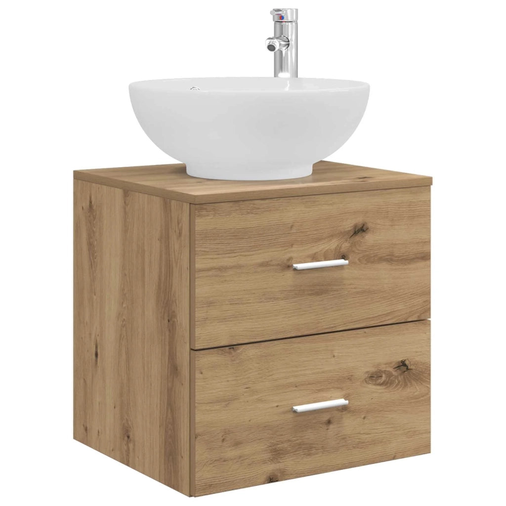 Mobile Lavabo da Parete Rovere Artigianale 890309