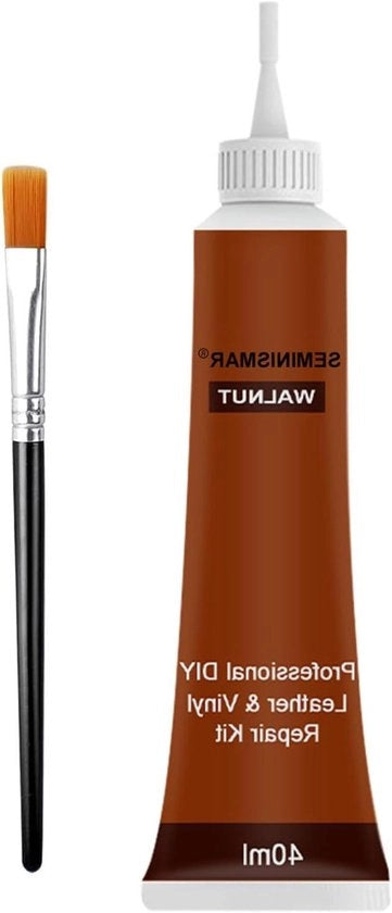 Set di riparazione in pelle per la riparazione e la restaurazione di graffi e danni - 40 ml marrone