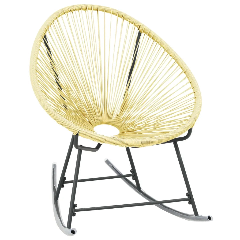 Sedia Acapulco per Giardino | Sedie da Esterno in Polyattan Beige